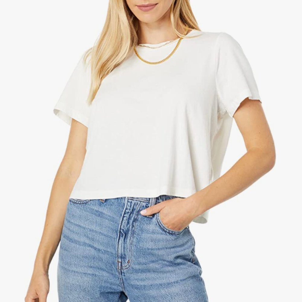 Madewell Crop Tee (White)